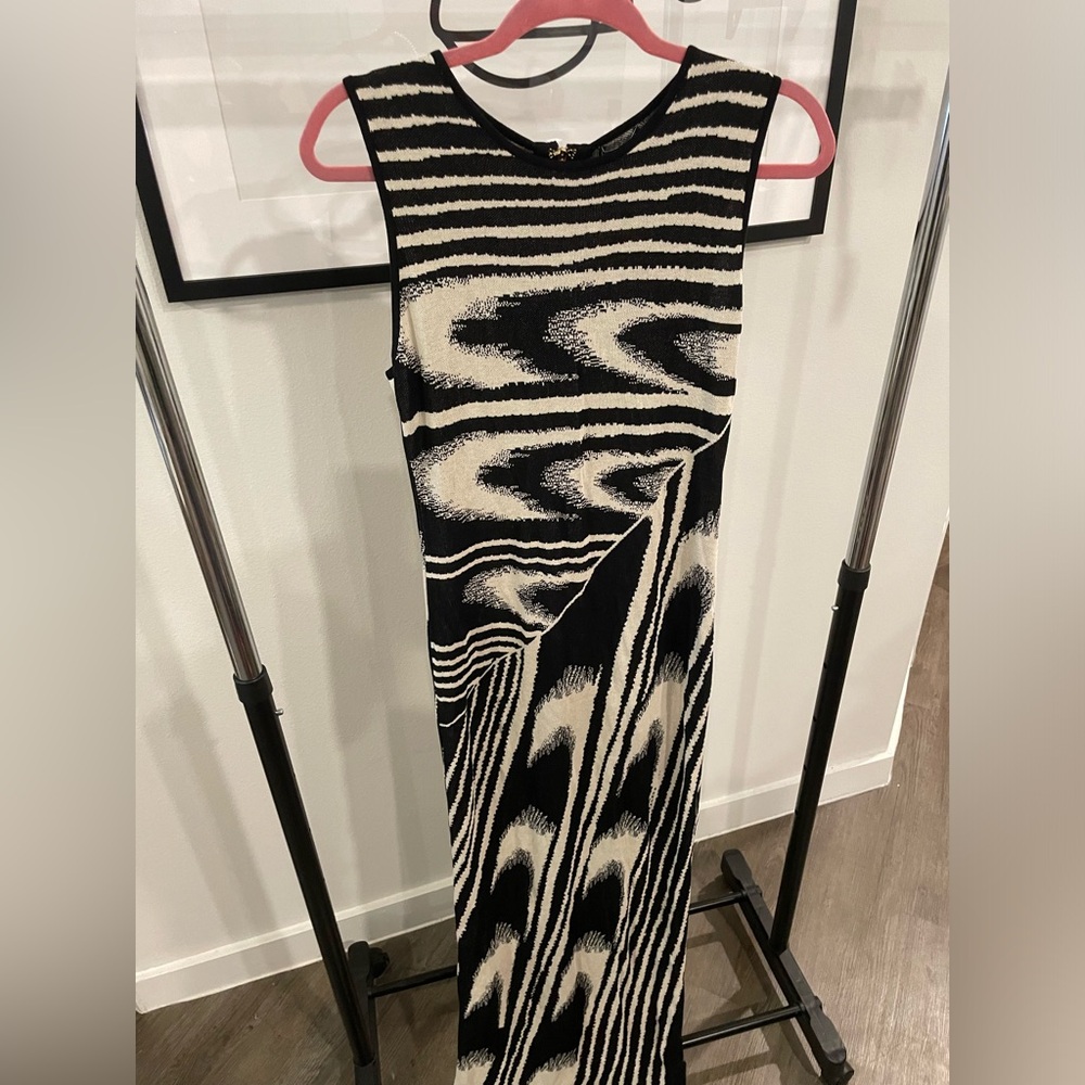 Fashion Nova Black and Cream Maxi Dress - Picture 6 of 9